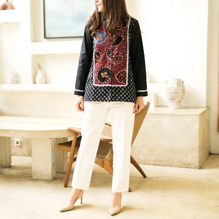 Blouse Batik Tulis Bt 1 Atasan Blus Kerja Wanita Ern