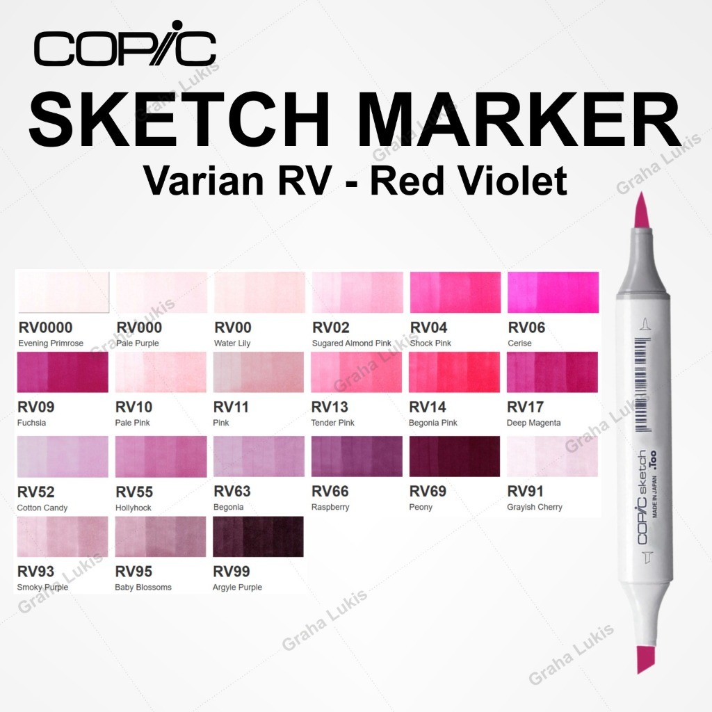 

COPIC SKETCH MARKER VARIAN RV - RED VIOLET