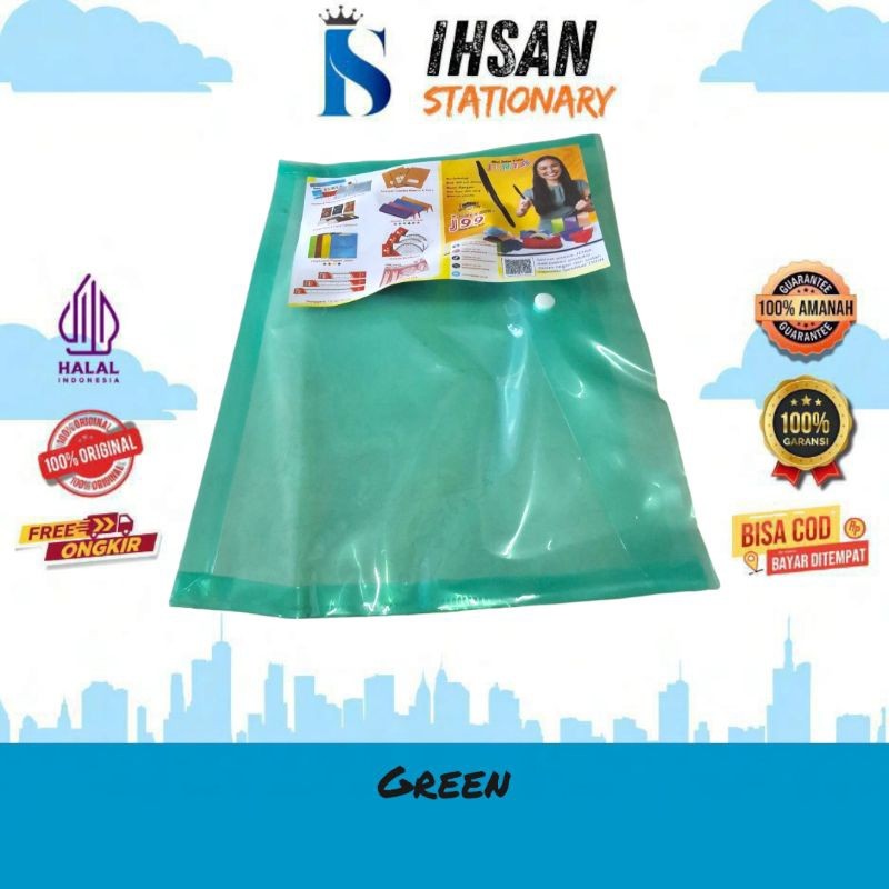 

Map Plastik Kancing Folio Isi 12 Pcs (1 Lusin)