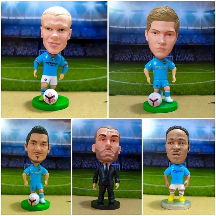 ..... Figure Miniatur Pemain Bola Erling Haaland Kevin De Bruyne Kdb Ilkay Gundogan Raheem Sterling