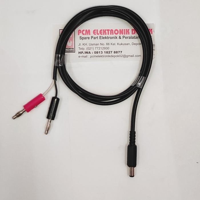 Kabel Banana Male Jack DC 5.5mm x 2.1mm Male DC