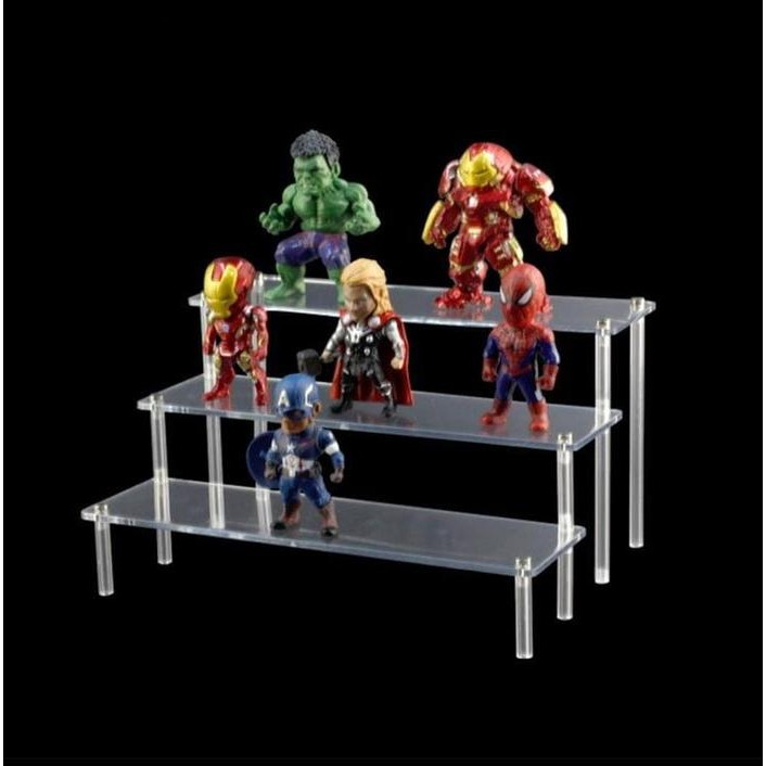 Stand Base Display Acrilic Akrilik Tingkat Action Figure Gundam SHF VT