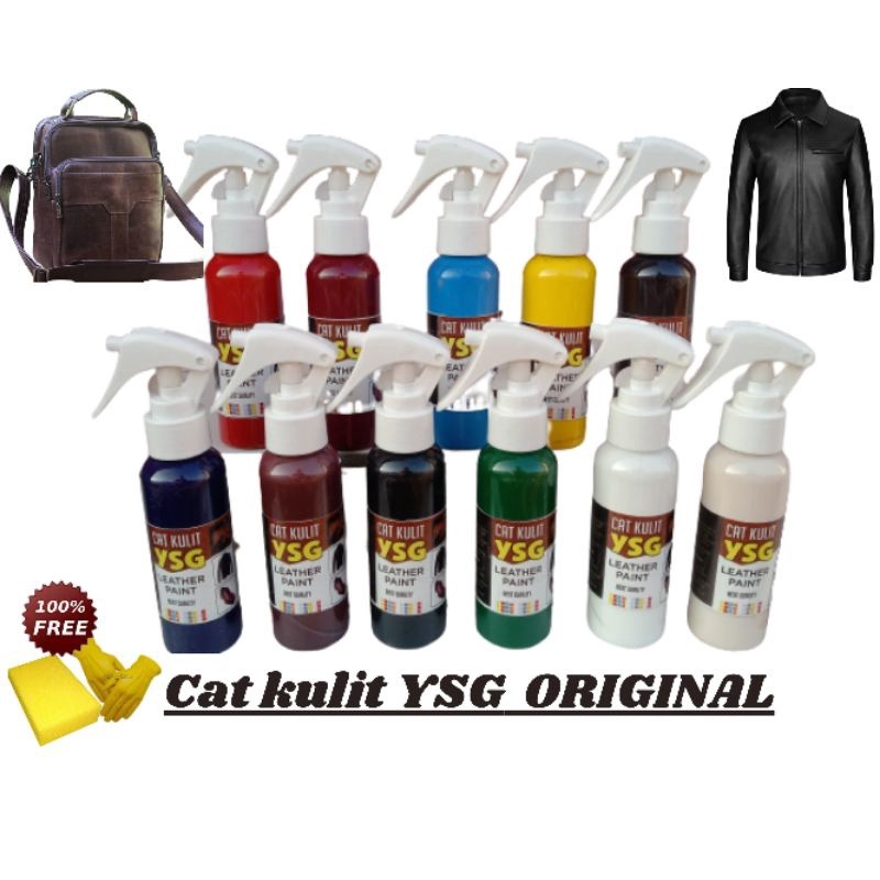 

(Cod)Cat Kulit Original,Isi 100ml,Bermacam Macam Warna,