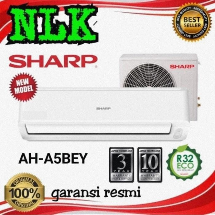 JTTOP" AC SHARP AH-A5UCY 1/2 PK TURBO COOL SERIES R32 0.5PK GARANSI 10 TAHUN