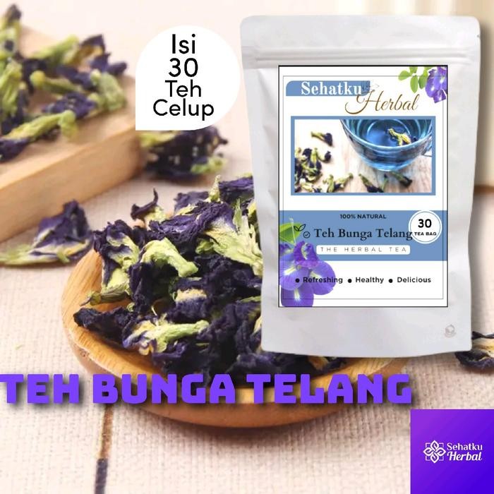 

Teh Bunga Telang isi 30 tea bag Flower Air Biru Minuman Herbal