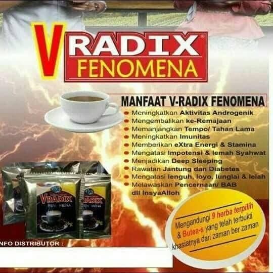 

V RADIX FENOMENA HPA 10 sachet - KOPI STAMINA PRIA