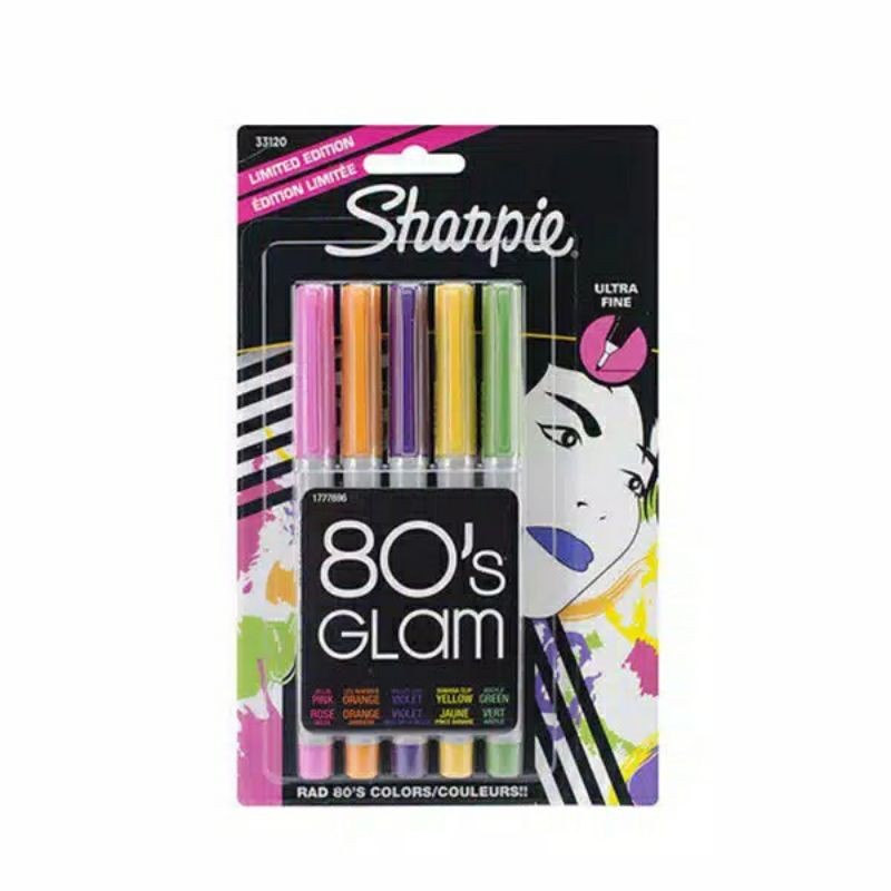 

Sharpie Ultra Fine 80's Glam set 5 774