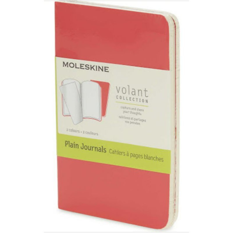 

Moleskine Volant Red XS Plain Journals 774