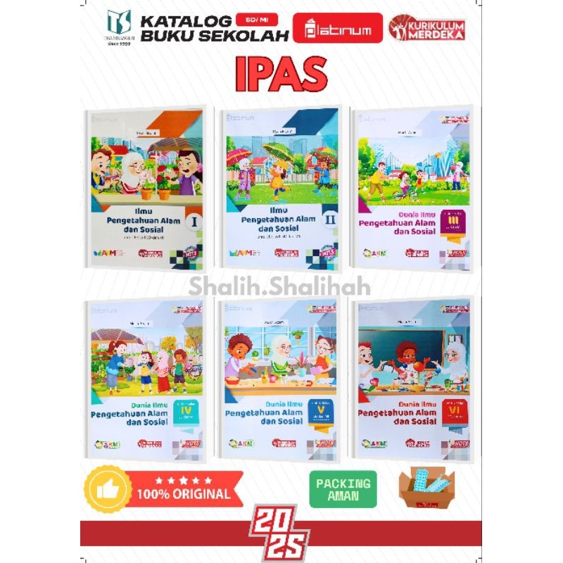 Buku Paket Platinum Kelas 1 2 3 4 5 6 SD KSP Tiga Serangkai