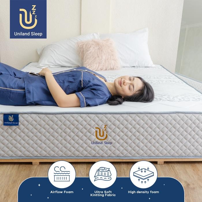 Kasur Busa Uniland Sleep 30Cm Foam Mattress Box Free Bantal