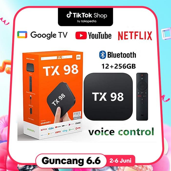 TX 98 android tv BOX 8k Android set-top box 16+256G Bluetooth connection intelligent Voice control