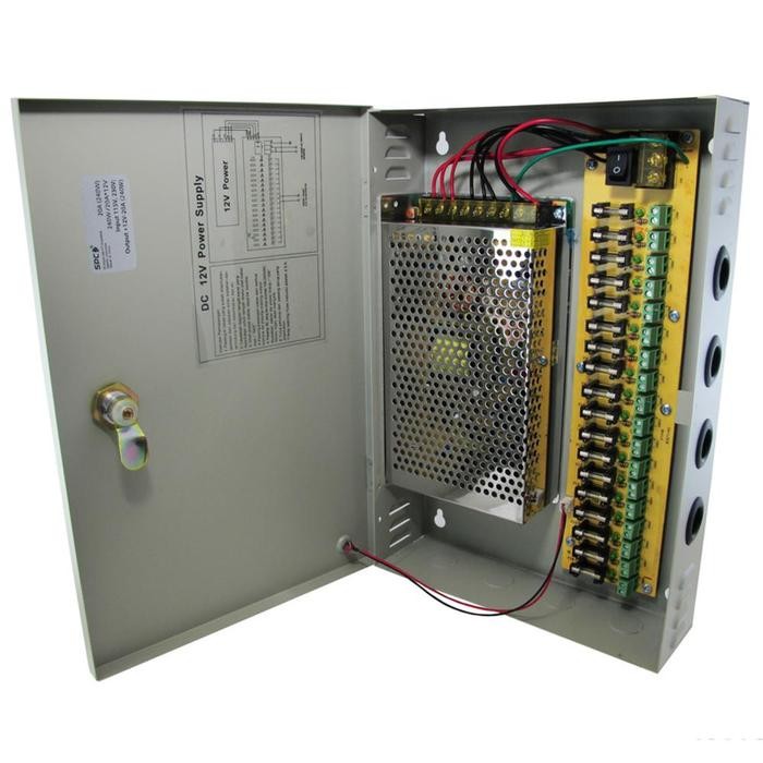 Power Supply 12V 20A Box (Cctv Power Supply)