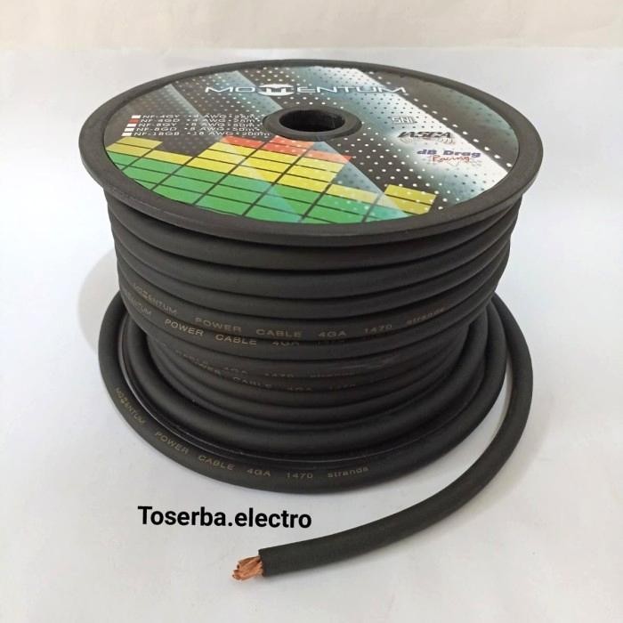 PREMIUM Kabel 4 AWG Momentum Setrum Power Aki Ground 4awg audio mobil dll