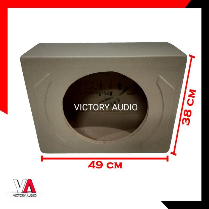 PREMIUM Box Subwoofer Audio 12 Inch BESAR Full MDF Tebal 18mm Cream Beige BARU