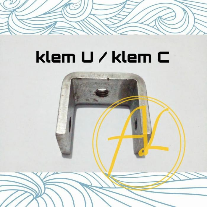 PREMIUM klem u / klem c plat stainless steel