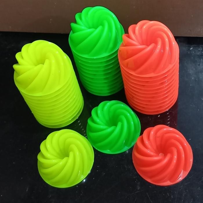 PREMIUM Cetakan Puding Twister Mini Cetakan Bolu Kukus Kue Talam Cetakan Jelly