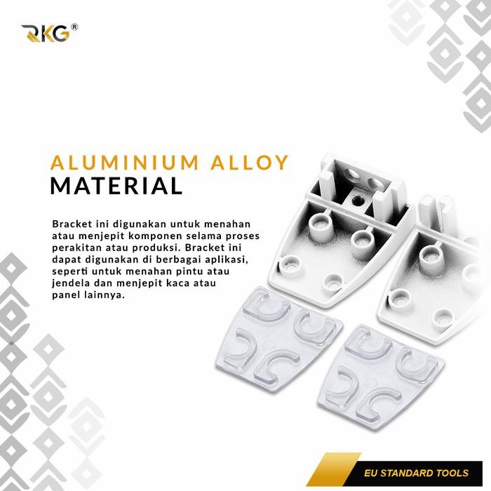 PREMIUM RKG Penyekat Meja Penjepit Kaca Partisi Klem Bracket
