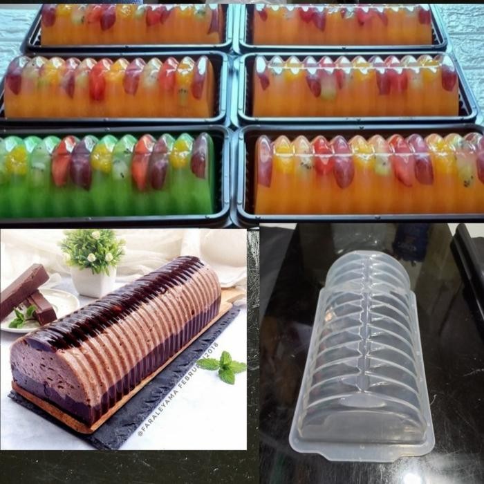 PREMIUM Loyang Puding Cetakan Agar Setengah Lingkaran Panjang
