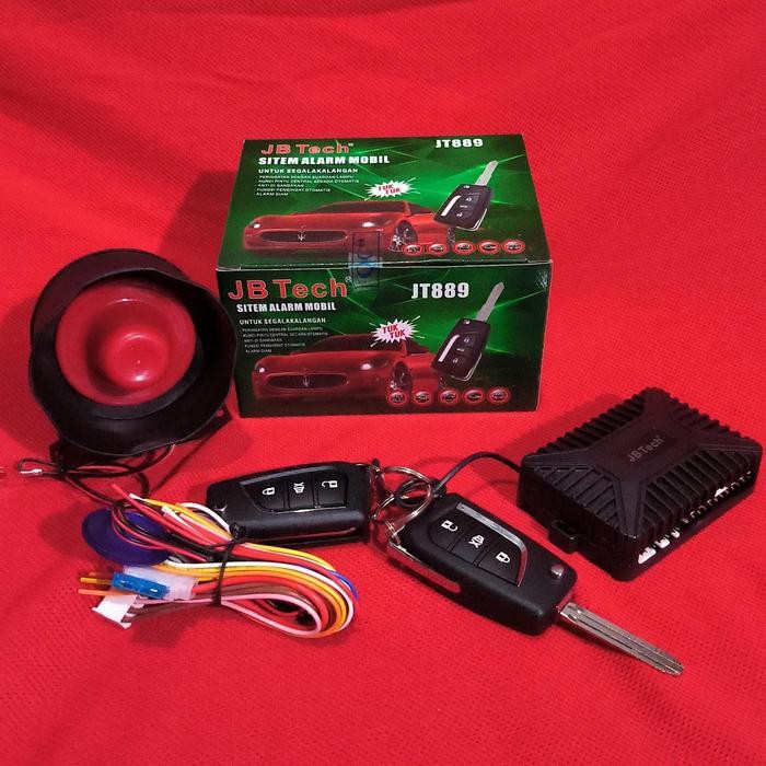 PREMIUM Alarm mobil JB tech JT889 model kunci lipat - Dinasti Audio