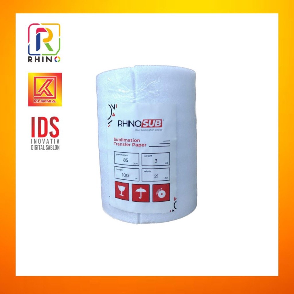 

Rhino Kertas Sublim / Sublimation ROLL Paper Premium Rhino Paper