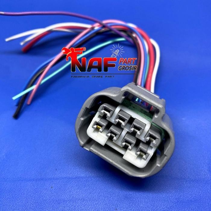 PREMIUM SOCKET SOKET HEADLAMP LAMPU DEPAN TOYOTA PIN 8 LED INNOVA V Q VENTURER FORTUNER VRZ GR SRZ