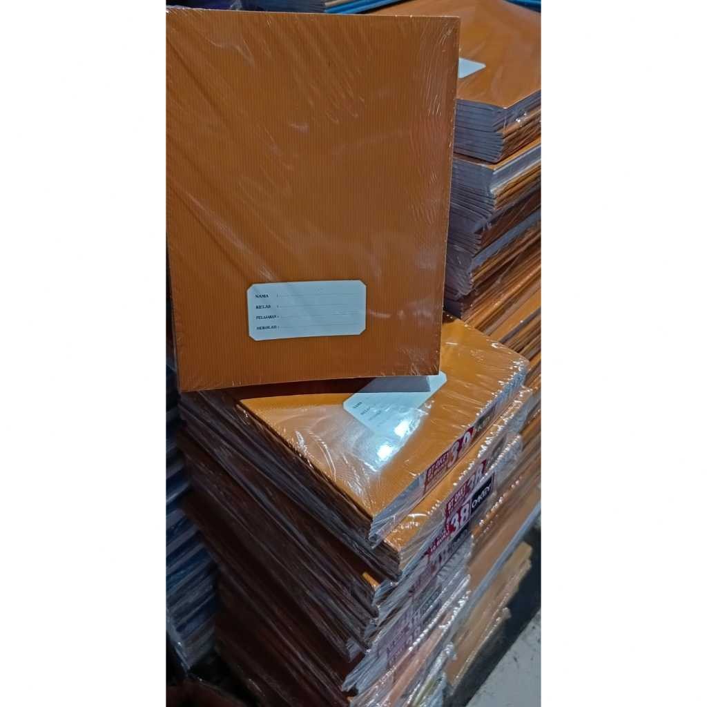 

Buku Tulis Sampul Coklat 38 Lbr ( 1 Pack isi 10 Bh )