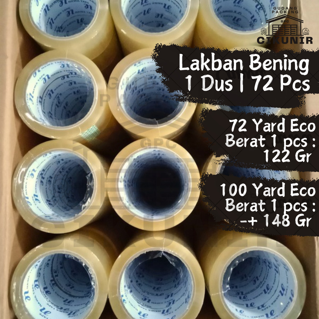 

Lakban Bening 1 DUS 45mm x 90 Yard Termurah