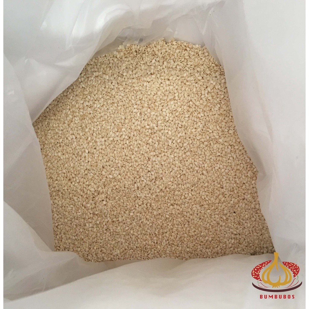 

Biji Wijen Putih White Sesame Seed 1 Sak Karung Ball 25 kg Instant