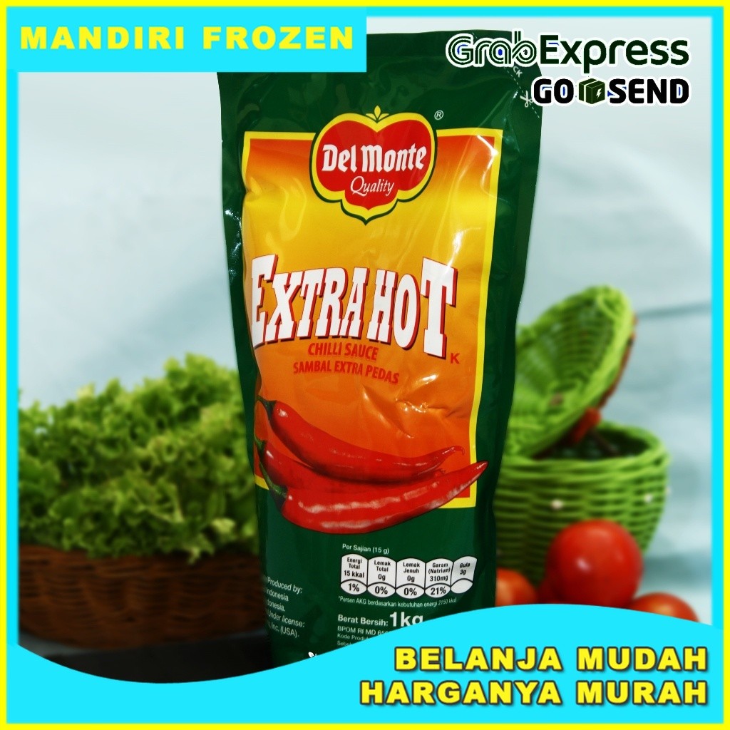 

DELMONTE Saus Cabe Extra Hot 1kg - Bumbu Masak Saus