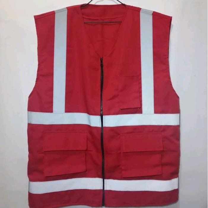 ROMPI SAFETY BAHAN DRILL/ ROMPI DRIL/ ROMPI SAFETY/ ROMPI MERAH