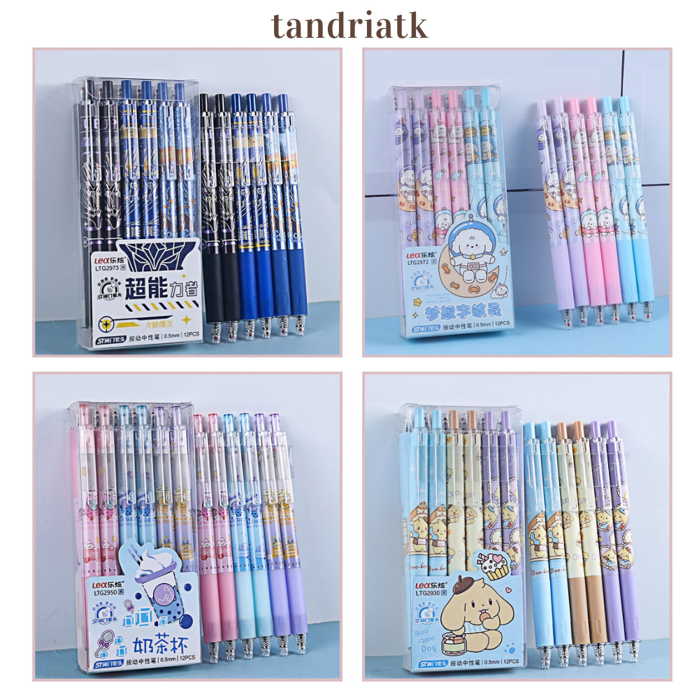 

[1 Lusin/ 12 Pcs] Bolpen Pulpen Pena Cetek Click 0.5 mm Motif Hero Puppy Boba Milk LTG 2973 2930