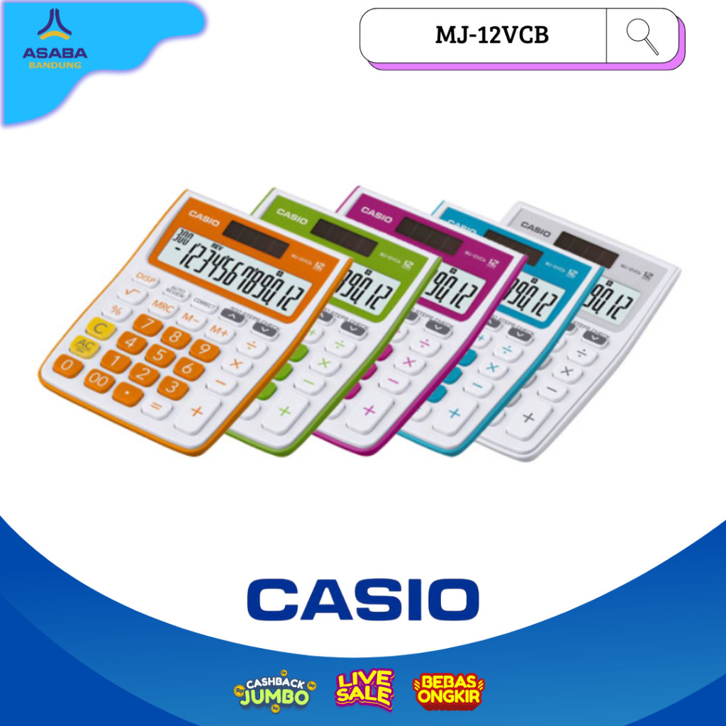 

Asaba Bandung - Casio Calculator MJ-12VCB WE!!