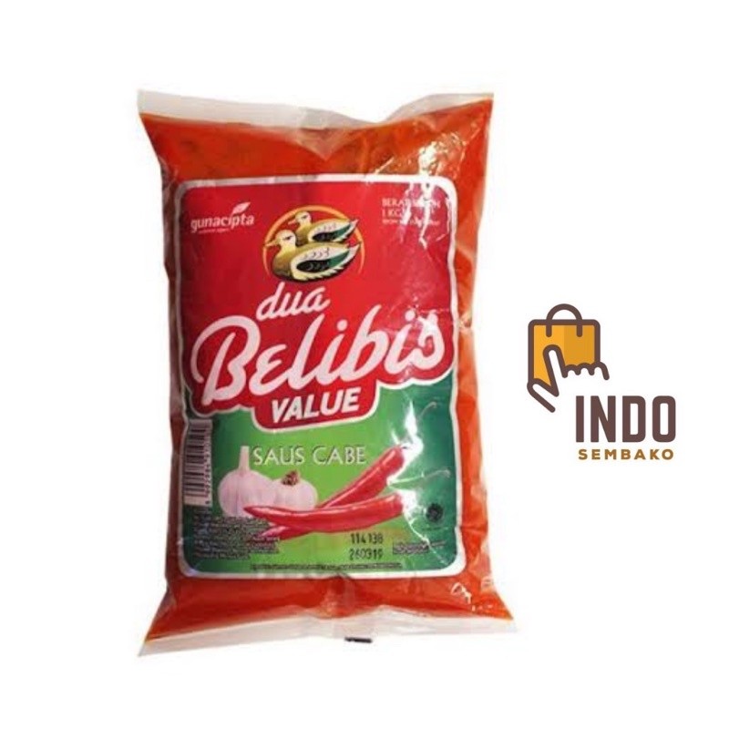 

Saus Sambal belibis 1kg Value / Saos sambal Dua belibis bantal 1kg / Sambal belibis
