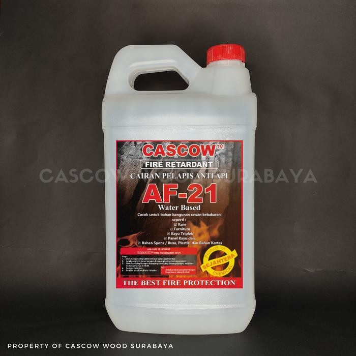 

Terlaris Cascow Fire Retardant Af-21 Cairan Anti Api Water Based 1 Kg