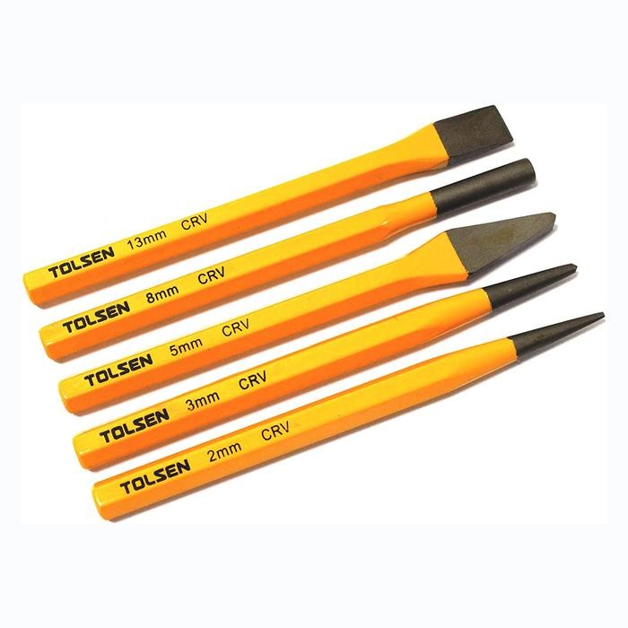 

No Na - Pin Punch And Chisel Set Isi 5 Dan 6 Pcs Pahat Besi Penitik Pin Cold Chisel Tolsen