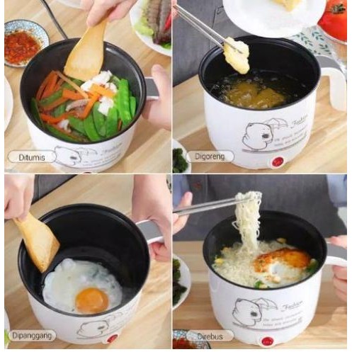 Panci Elektrik Alat Masak Nasi Sop Sup Mie Rebus Kukus Roti Premium #Gratisongkir