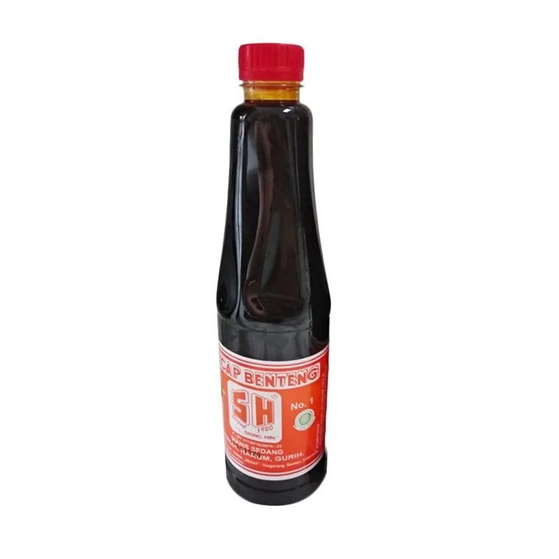 

Kecap SH Benteng Manis Sedang 620ml Botol Plastik Halal MUI