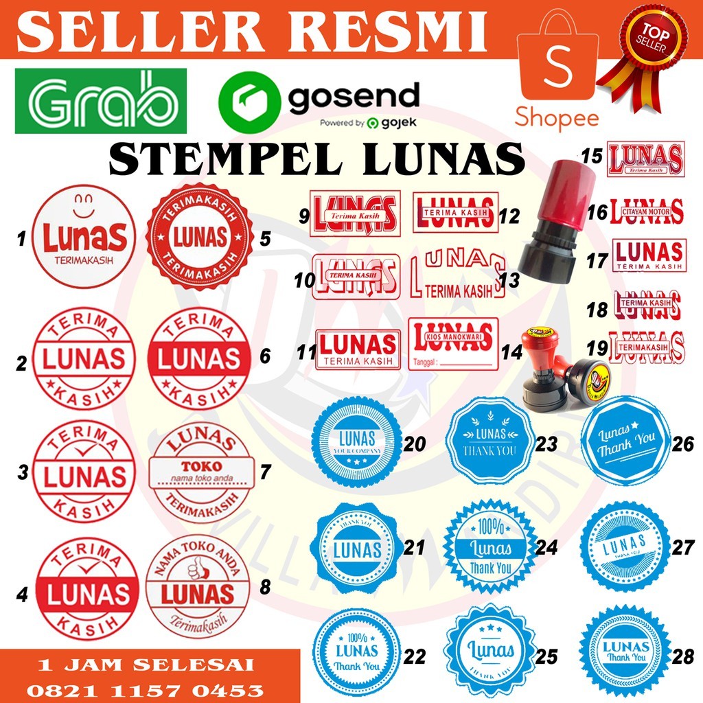 

STEMPEL LUNAS MURAH CEPAT WE!!