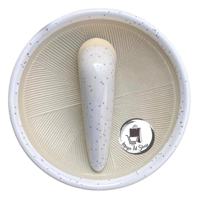 Mahesa.store Cobek Keramik Estetik Cobek Viral / Uleg Keramik / Cobek Nordic Ulekan Kitchenware