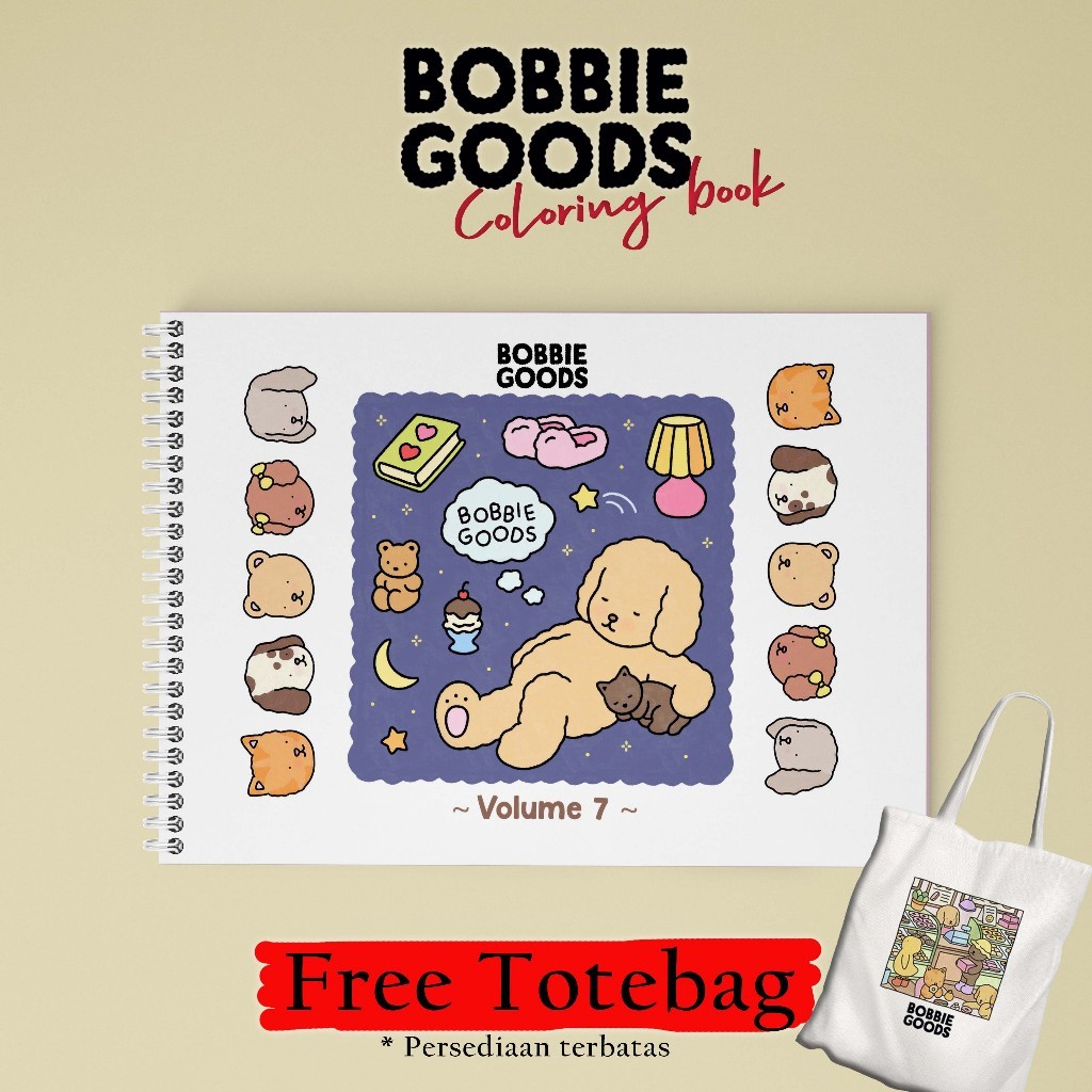 

Bobbie Goods Coloring Book Volume 7 - Free Totebag WE!!