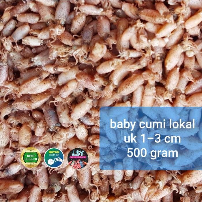 

SALE !!! IKAN ASIN BABY CUMI SUPER1 500 GRAM READYY