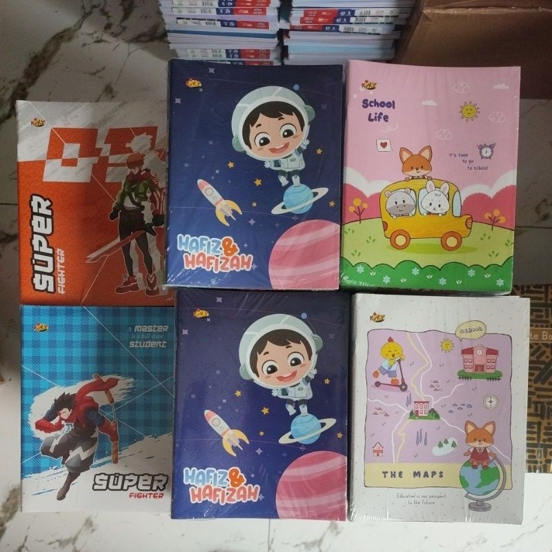 

Buku Tulis Kiky 38L/10 Buku ( BERWARNA & BERMOTIF )