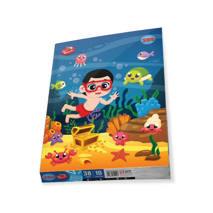 

Buku Tulis SiDU 38 Lembar Boneka 70 Gsm (Pack 10 Pcs)