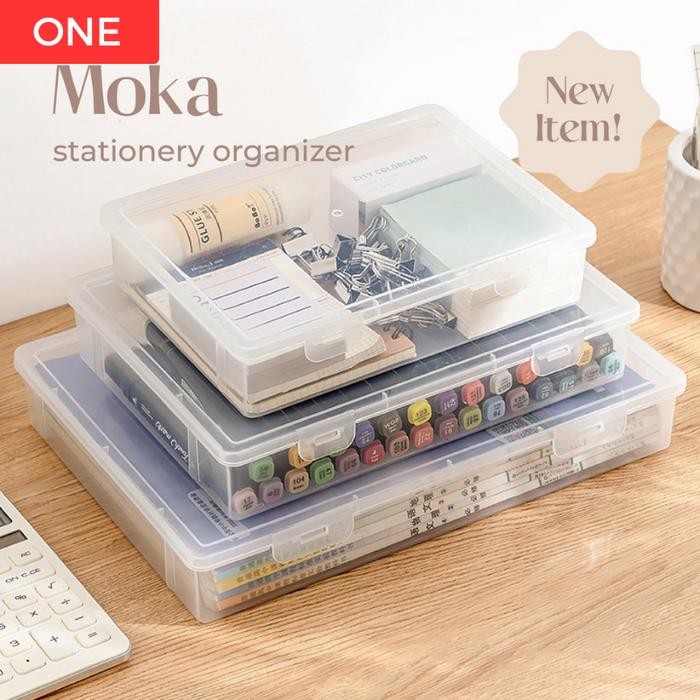 

Stationery Organizer Tempat Penyimpanan Buku Alat Tulis Transparan