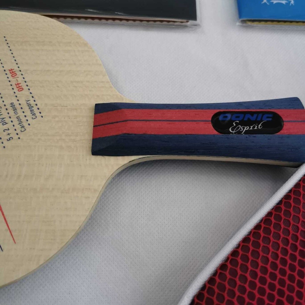 DONIC - Bat Pingpong Donic Esprit Carbon Plus Karet Donic Set