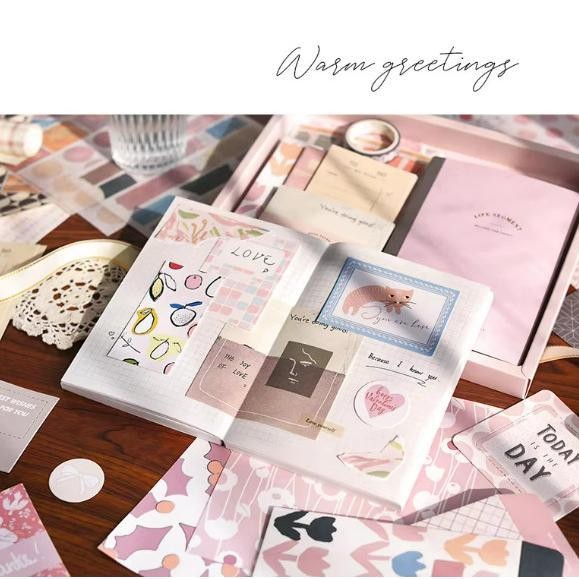 

Big Boss - Journal Gift Set Scrapbook Lengkap Isi 122 Pcs Daily Edition Include Buku + Sticker +