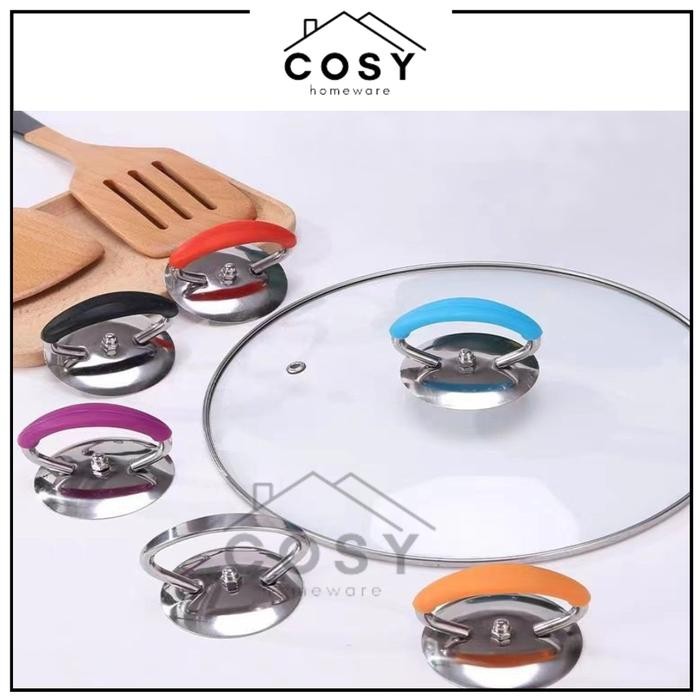 Hot Promo Cosy Kenop Knop Silicon Pegangan Gagang Tutup Panci Anti Panas Tutupan Panci Stainless