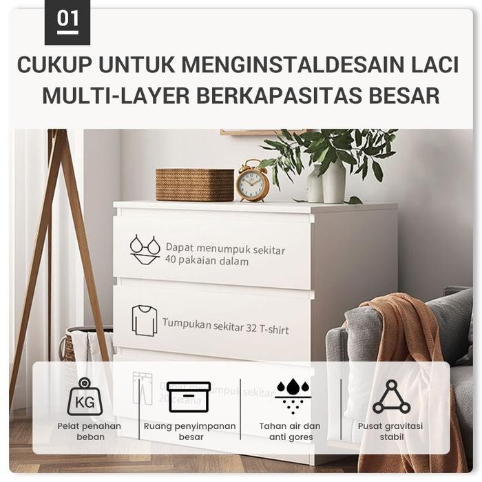 lemari laci/lemari baju minimalis/Lemari Laci Kayu/Drawer Pakaian-F15