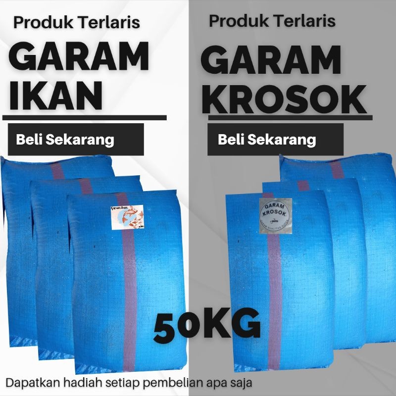 

GARAM KROSOK 50KG - GARAM KASAR 50KG - GARAM IKAN 50KG