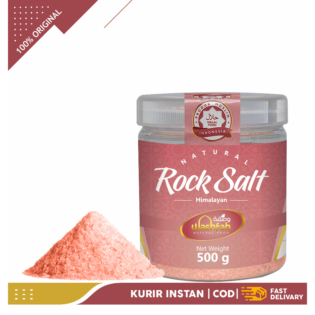 

100% Garam Himalayan Rock Salt Himalayan 500 gr